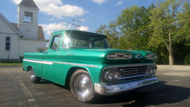 Green 1961 Chevrolet C-10 Standard Cab Pickup