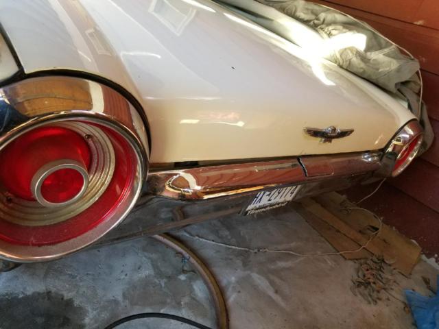 White 1962 Ford Thunderbird with Red interior