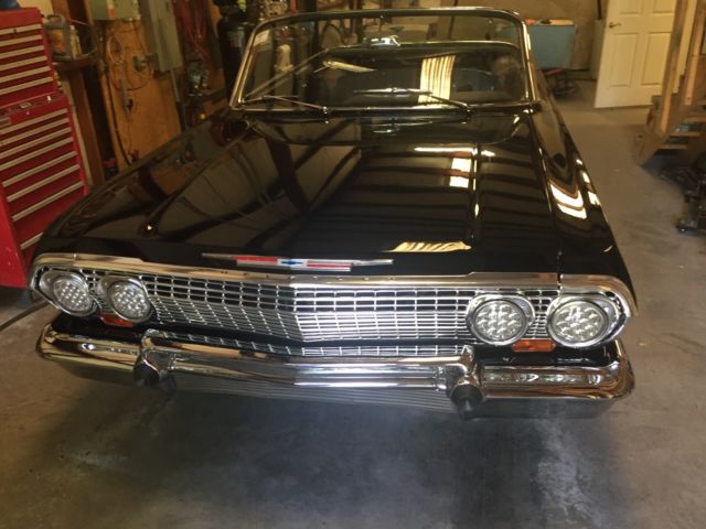 Black 1963 Chevrolet Impala Convertible
