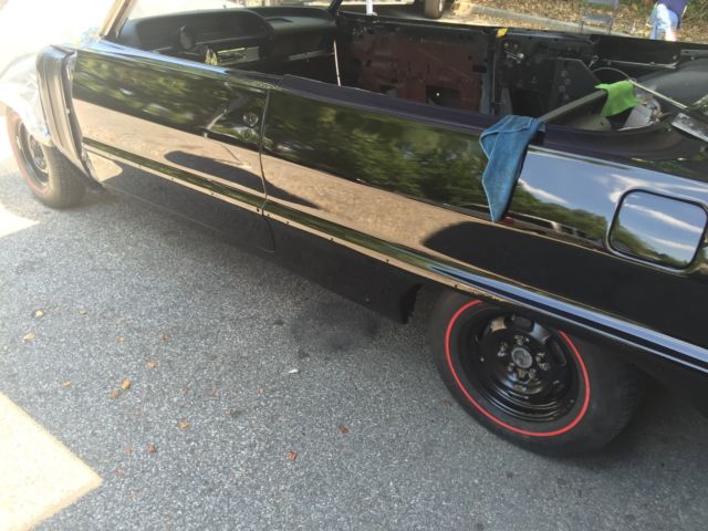 Black 1963 Chevrolet Impala Convertible