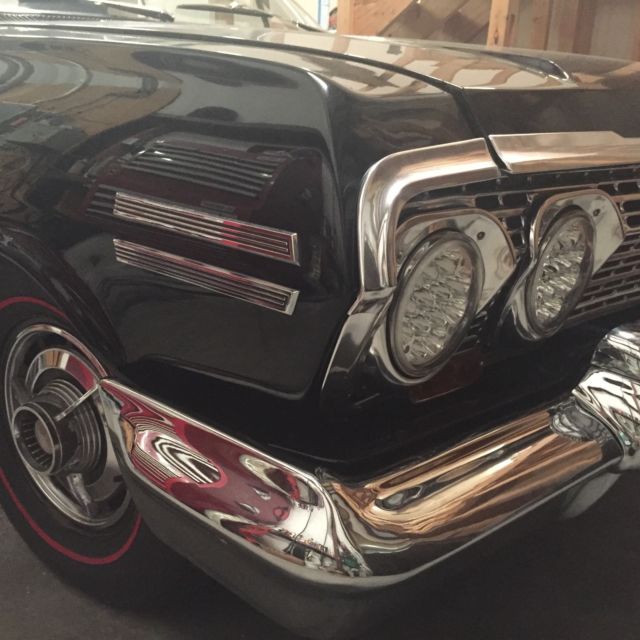 Black 1963 Chevrolet Impala Convertible