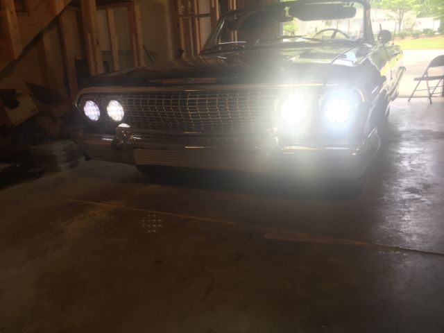 Black 1963 Chevrolet Impala Convertible