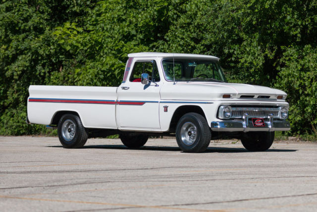 White 1964 Chevrolet C-10 Pickup (Truck) with Red interior