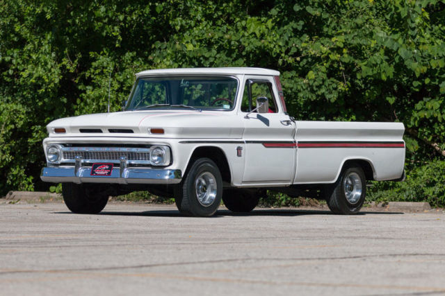 White 1964 Chevrolet C-10 Pickup (Truck) with Red interior
