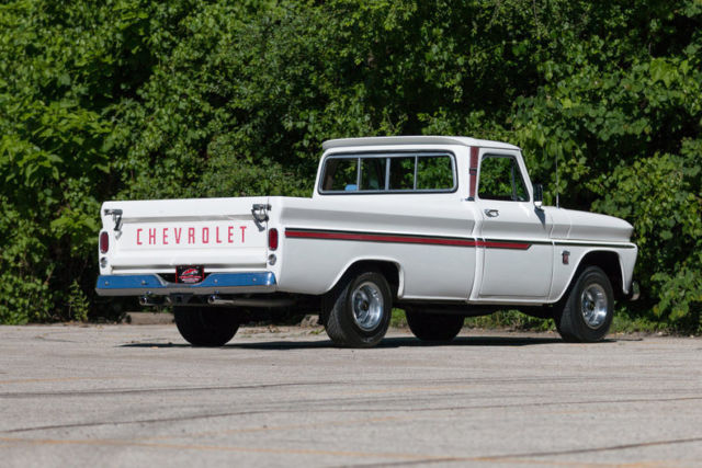 White 1964 Chevrolet C-10 Pickup (Truck) with Red interior