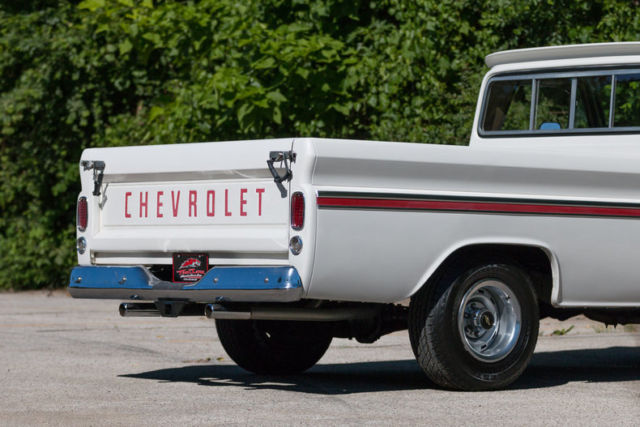 White 1964 Chevrolet C-10 Pickup (Truck) with Red interior