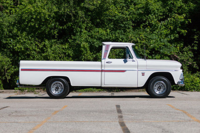 White 1964 Chevrolet C-10 Pickup (Truck) with Red interior
