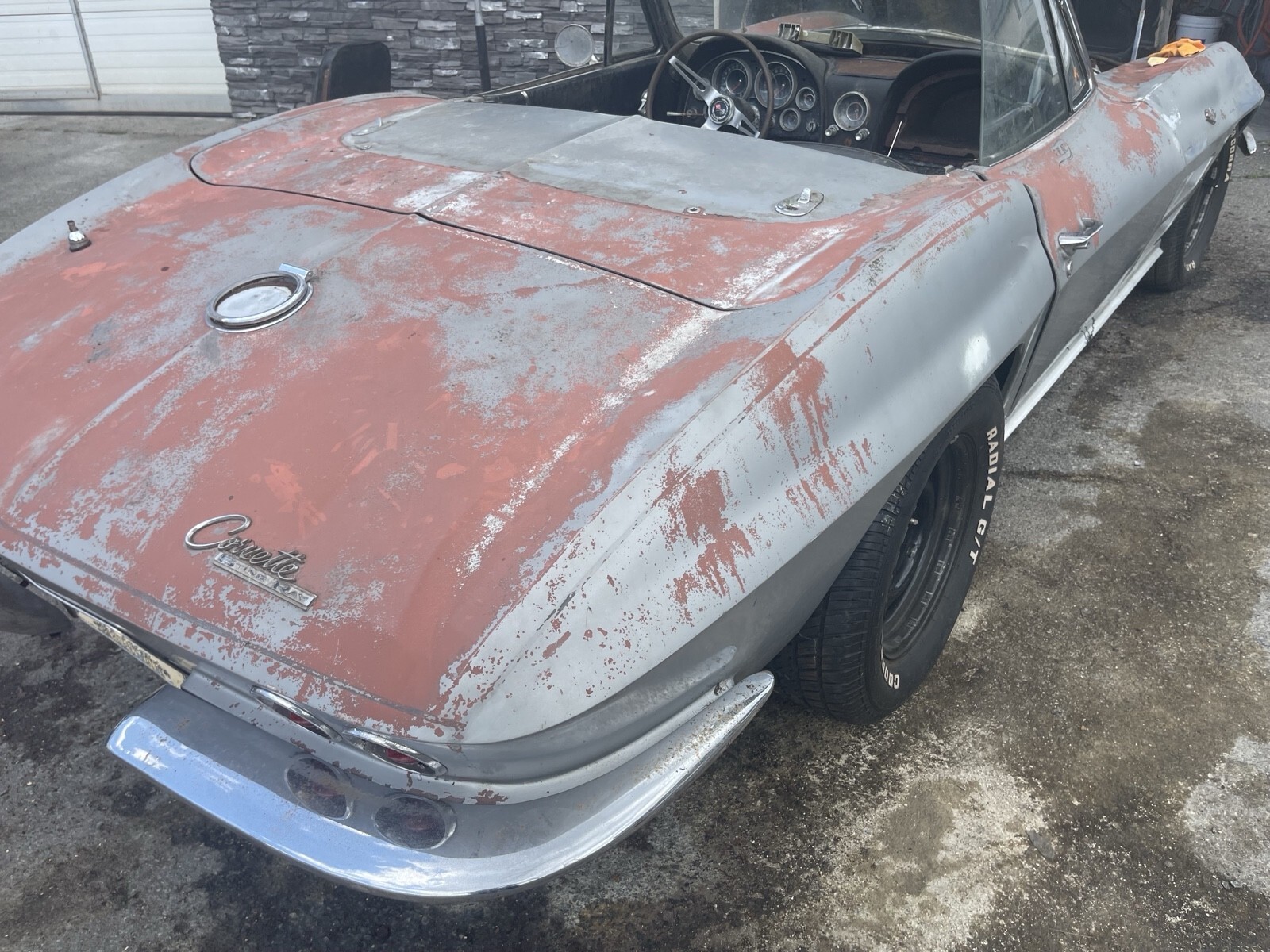 Grey 1964 Chevrolet Corvette Convertible