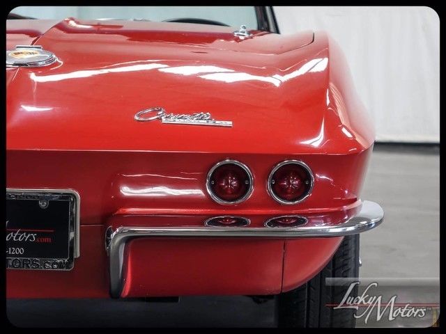 Red 1964 Chevrolet Corvette Convertible with Black interior
