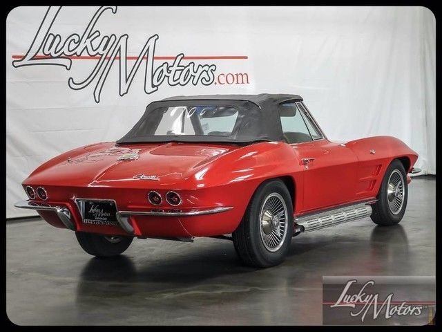 Red 1964 Chevrolet Corvette Convertible with Black interior