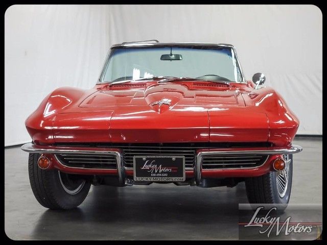 Red 1964 Chevrolet Corvette Convertible with Black interior