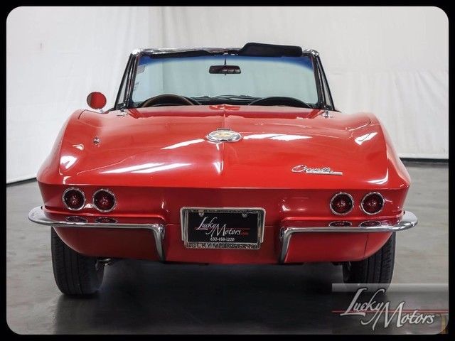 Red 1964 Chevrolet Corvette Convertible with Black interior