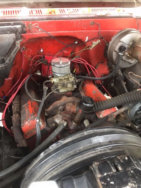 Red 1964 Chevrolet C-10 pickup with Tan interior