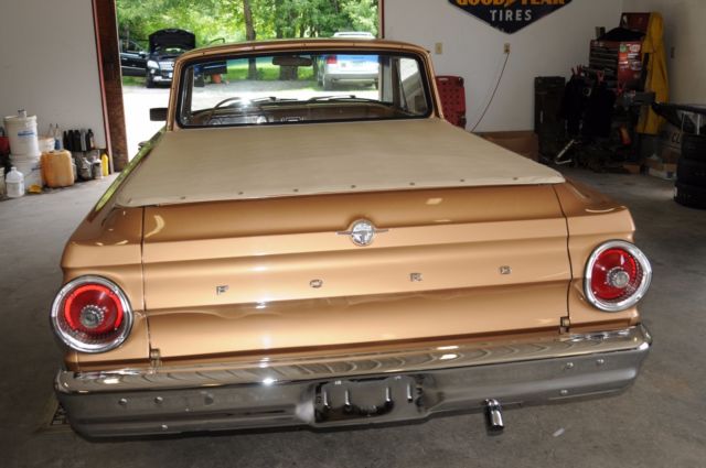 Gold 1964 Ford Ranchero 2 Door Car with Pay Load with Gold interior