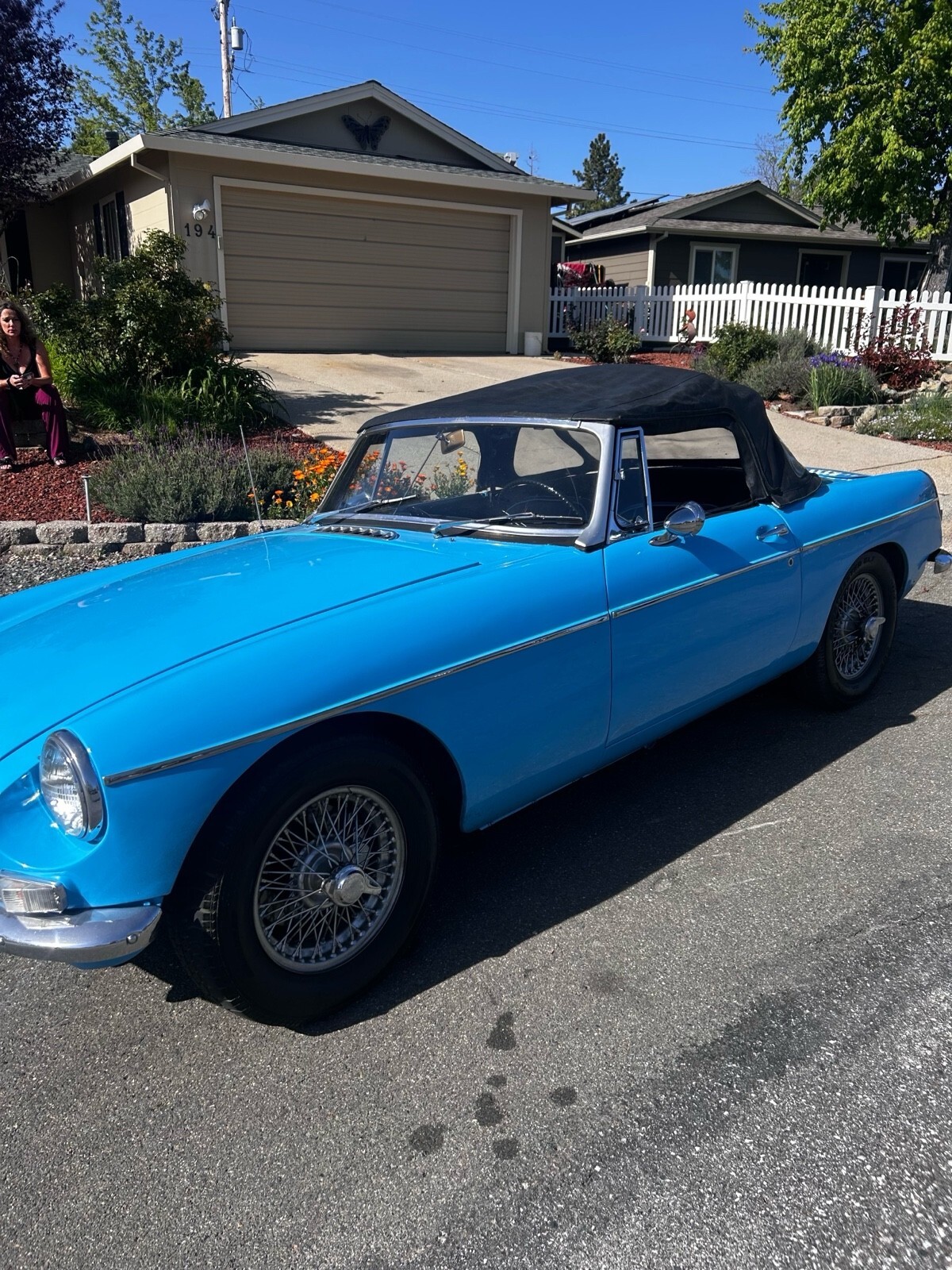 Blue 1964 MG MGB