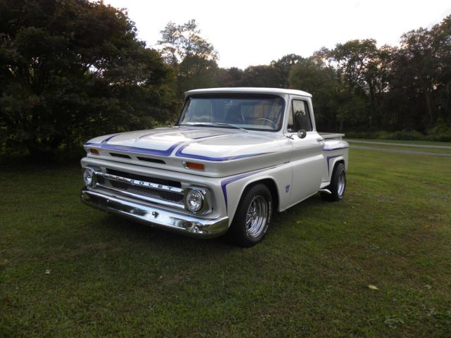 White 1964 Chevrolet C-10 Standard Cab Pickup with Black interior