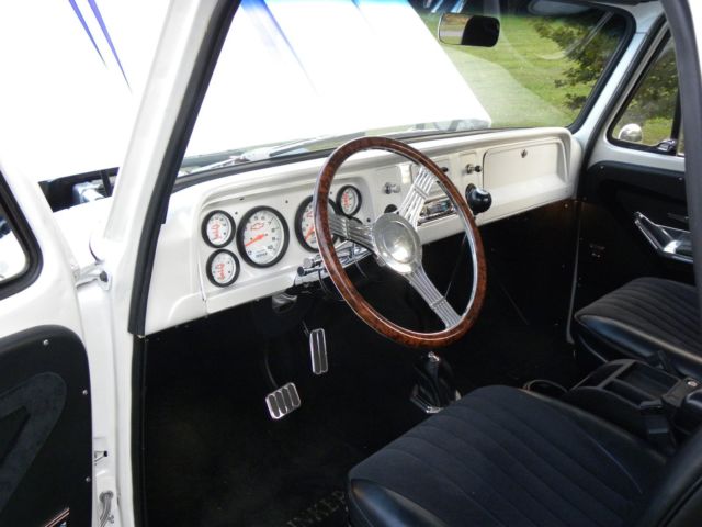 White 1964 Chevrolet C-10 Standard Cab Pickup with Black interior