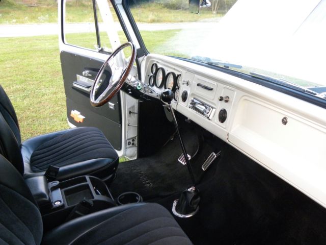White 1964 Chevrolet C-10 Standard Cab Pickup with Black interior
