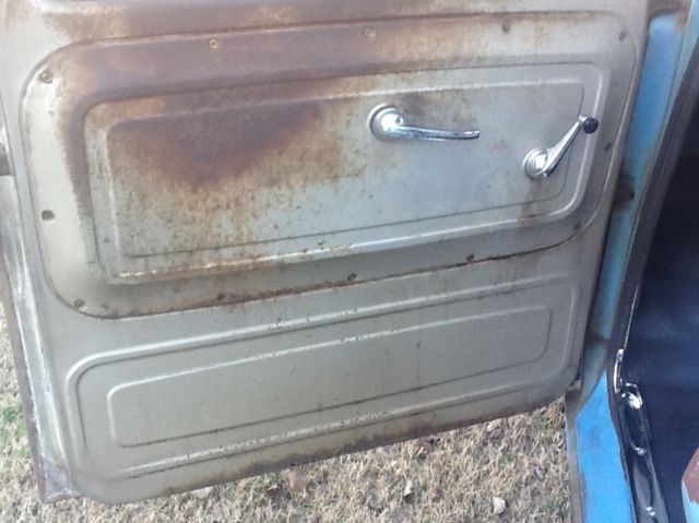 Blue 1965 Chevrolet C-10 Standard Cab Pickup with Gold interior