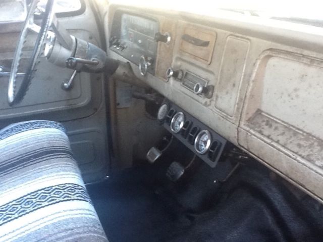 Blue 1965 Chevrolet C-10 Standard Cab Pickup with Gold interior