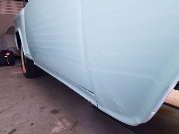 Blue 1965 Chevrolet C-10 Standard Cab Pickup with Tan interior