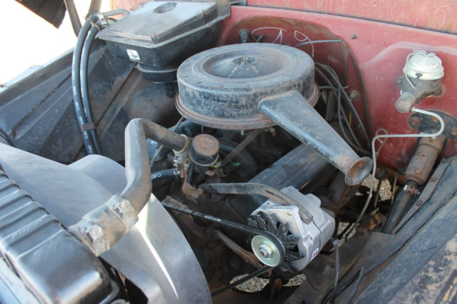 Maroon 1965 Chevrolet C-10 Pickup with Tan interior