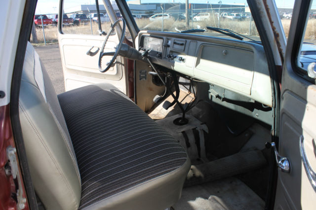 Maroon 1965 Chevrolet C-10 Pickup with Tan interior