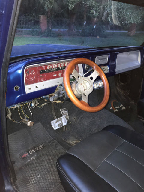 Blue 1965 Chevrolet C-10 Crew Cab Pickup