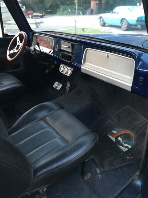 Blue 1965 Chevrolet C-10 Crew Cab Pickup