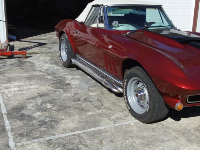new paint 1965 Chevrolet Corvette with White interior