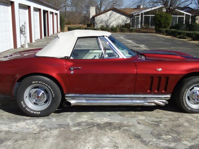 new paint 1965 Chevrolet Corvette with White interior