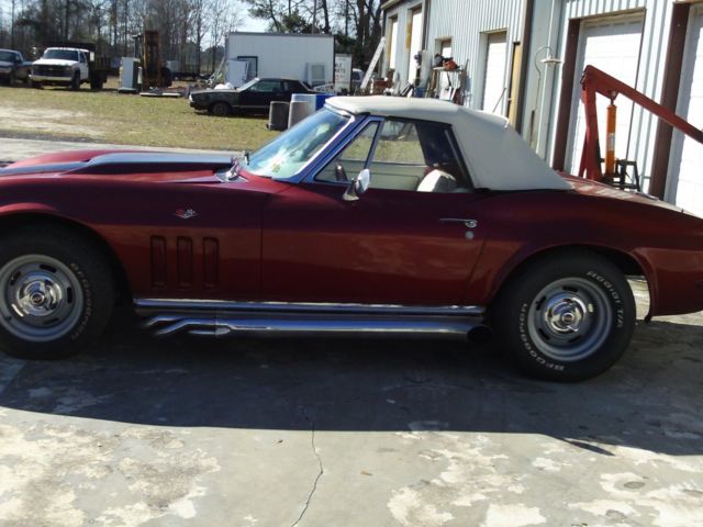 new paint 1965 Chevrolet Corvette with White interior