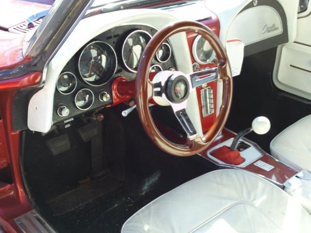 new paint 1965 Chevrolet Corvette with White interior