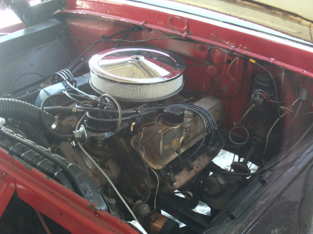 Red 1965 Ford F-250 Long Bed