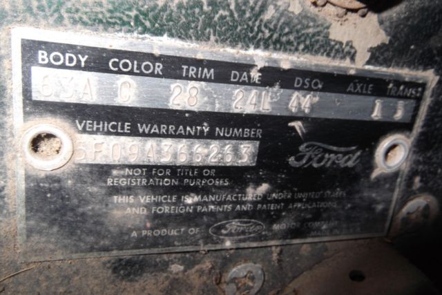 C-code 1965 Ford Mustang Awesome Original with 28 code interior