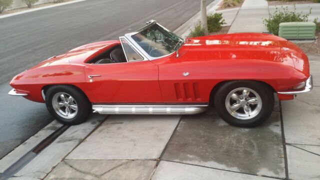 Red 1965 Chevrolet Corvette Convertible with Black interior