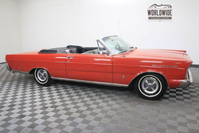 Red 1965 Ford Galaxie with Black interior