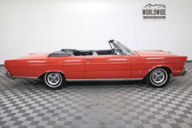 Red 1965 Ford Galaxie with Black interior