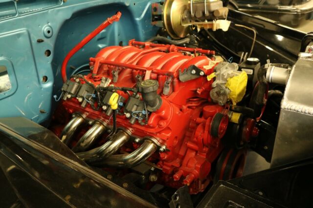 Marina Blue 1966 Chevrolet C-10 Standard Cab Pickup with Marina Blue interior