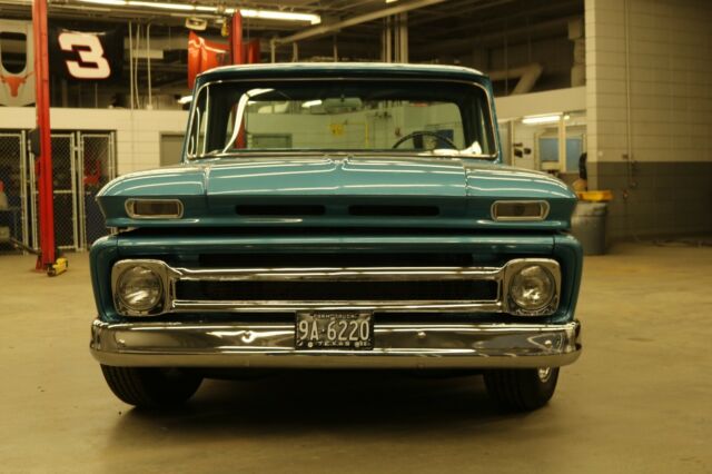 Marina Blue 1966 Chevrolet C-10 Standard Cab Pickup with Marina Blue interior