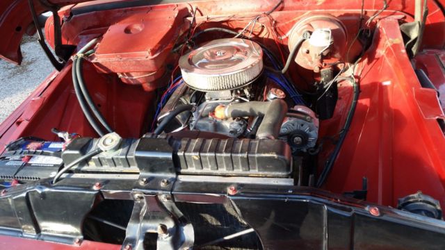 Red 1966 Chevrolet C-10 with Gray interior