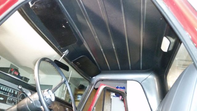 Red 1966 Chevrolet C-10 with Gray interior