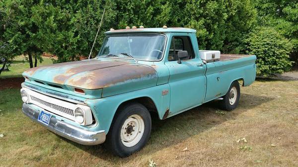 Blue 1966 Chevrolet C-10
