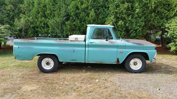Blue 1966 Chevrolet C-10