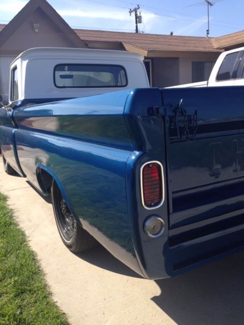Blue 1966 Chevrolet C-10 Standard Cab Pickup with Black interior