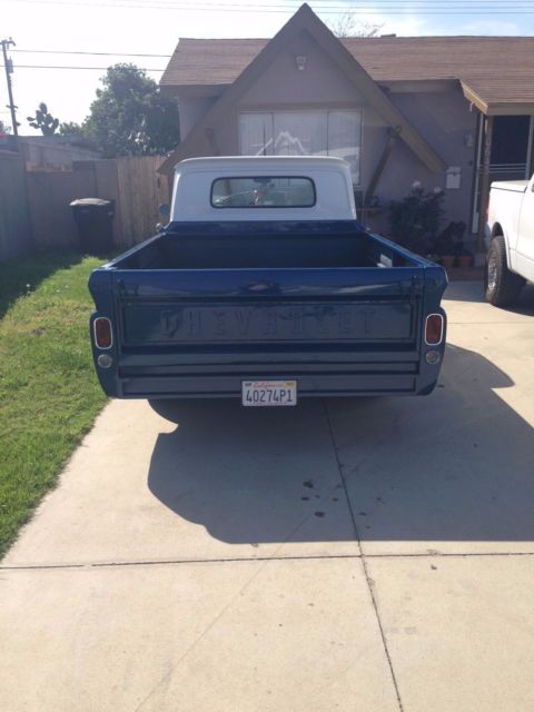 Blue 1966 Chevrolet C-10 Standard Cab Pickup with Black interior