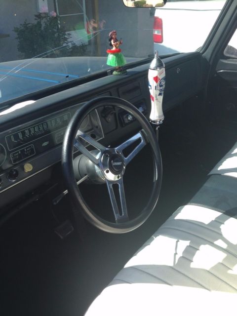 Blue 1966 Chevrolet C-10 Standard Cab Pickup with Black interior