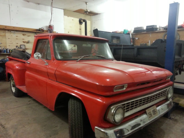 Red 1966 Chevrolet Other Pickups Cab & Chassis with Red interior