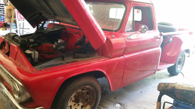 Red 1966 Chevrolet Other Pickups Cab & Chassis with Red interior