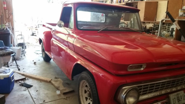Red 1966 Chevrolet Other Pickups Cab & Chassis with Red interior